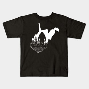 West Virginia Bigfoot Kids T-Shirt